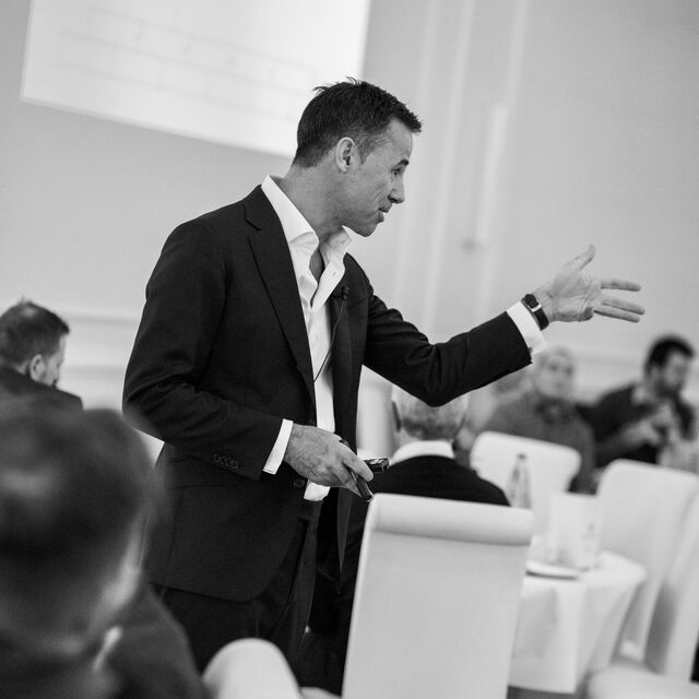 Patrick Utz in seinem Element beim Sales Coaching